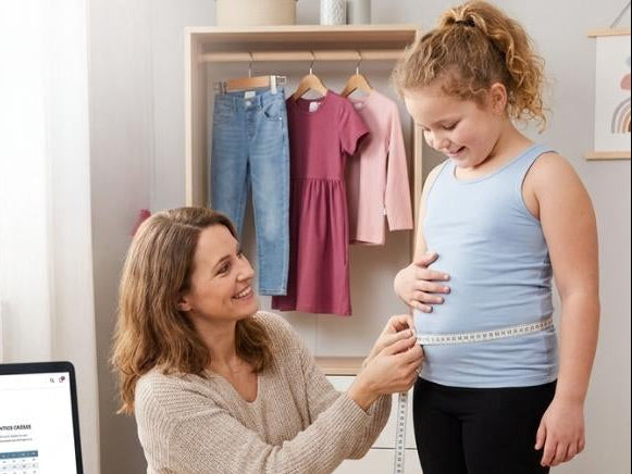 Größentabelle für kräftige Mädchen