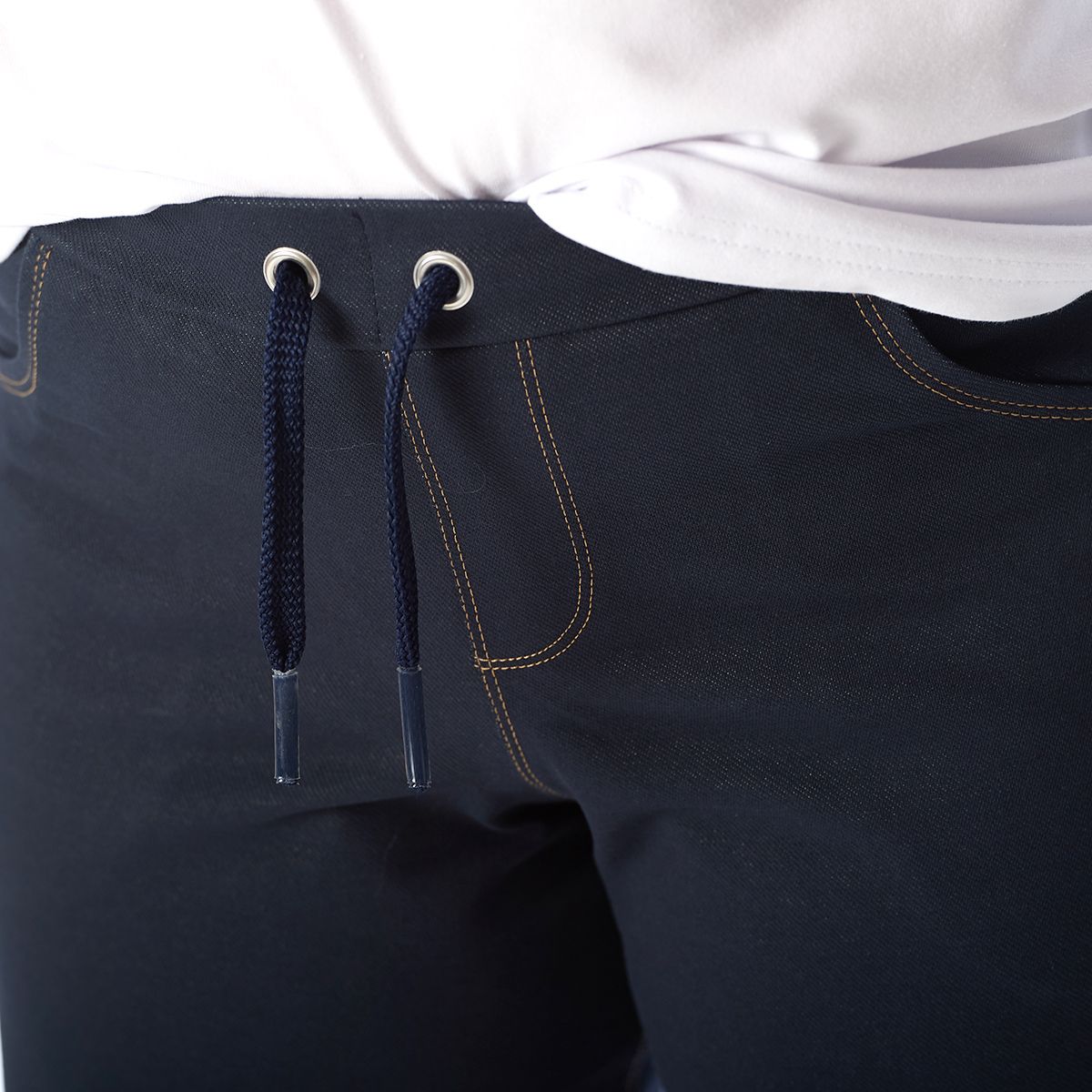 proud little cloud freizeitbuxe kurz jeansoptik fuer mollige maedchen detail