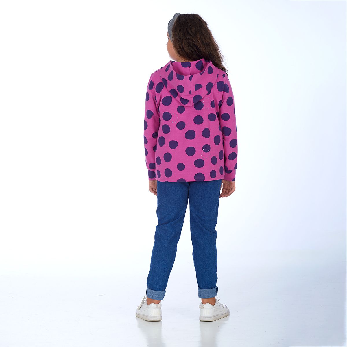 proud little cloud hoodie fuer mollige mädchen circle lines hinten