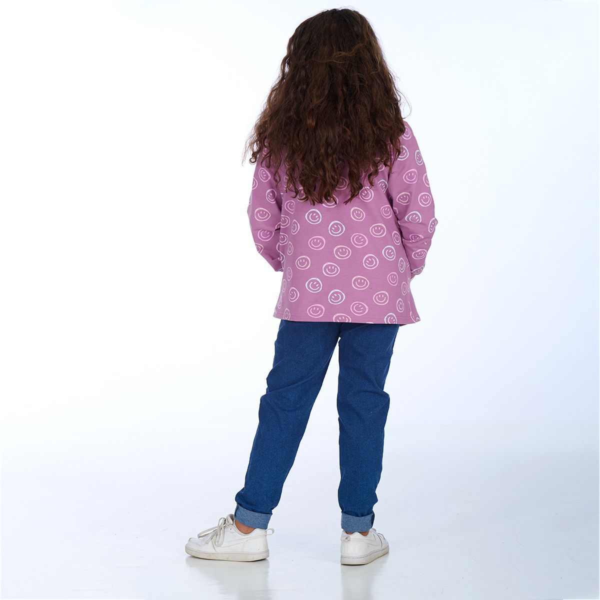 proud little cloud hoodie happysmiley lavendel fuer mollige maedchen hinten