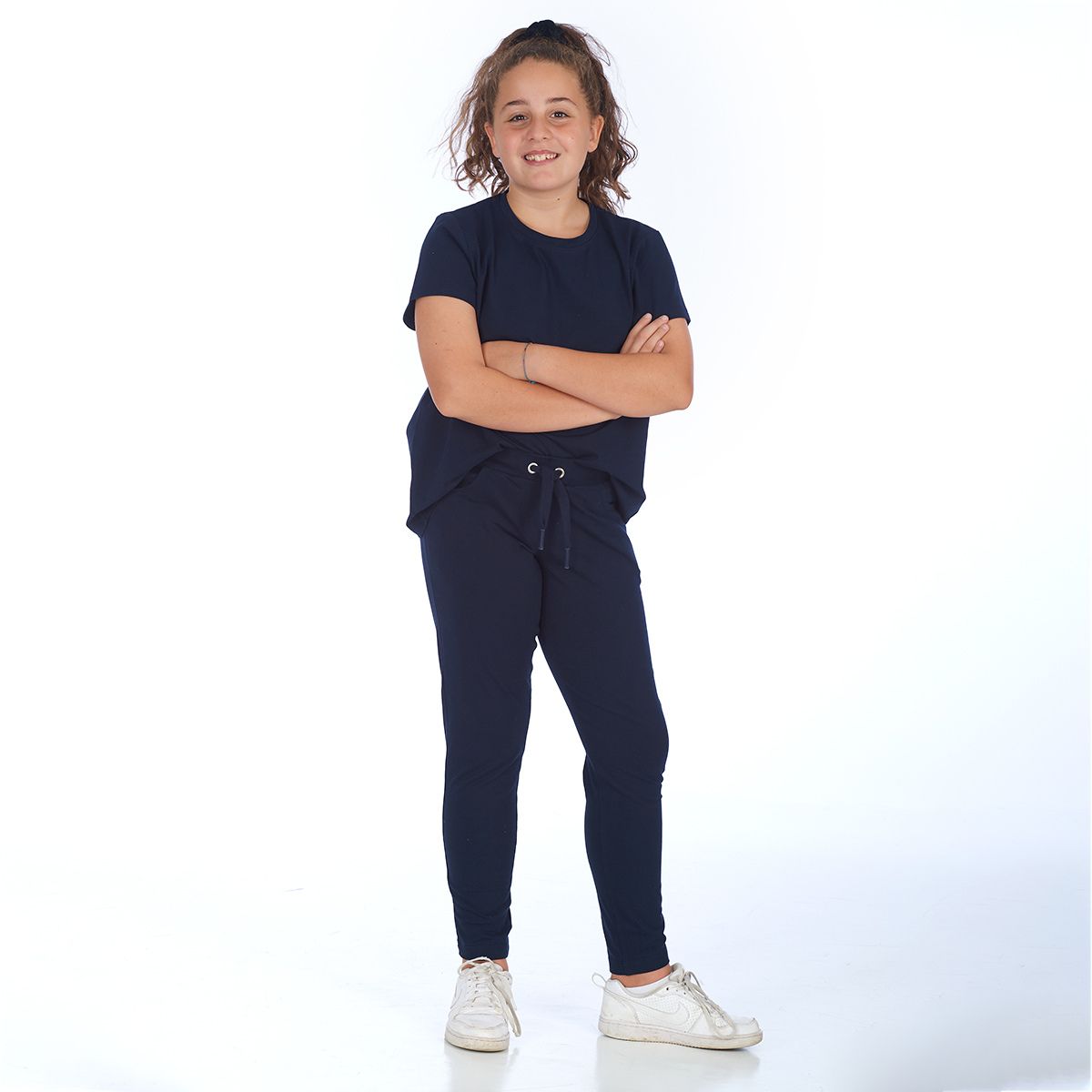 proud little cloud hose freizeitbuxe marine fuer mollige maedchen vorne2