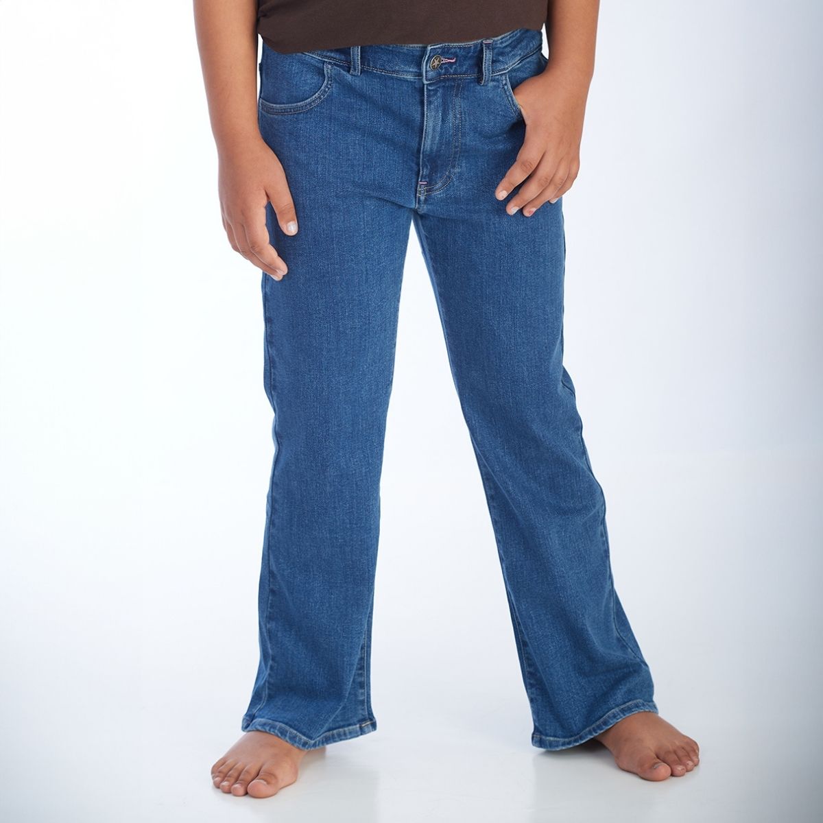 proud little cloud jeans fuer maedchen mit bauch wideleg blau vorne