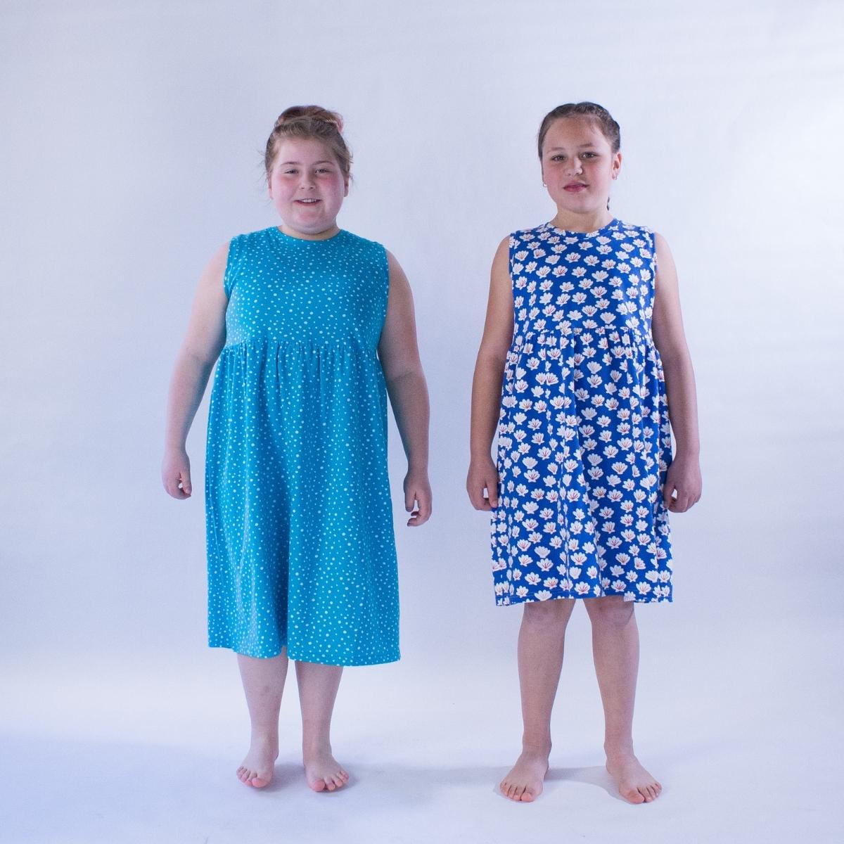 proud little cloud kleid fuer mollige mädchen sommerkleid ärmellos