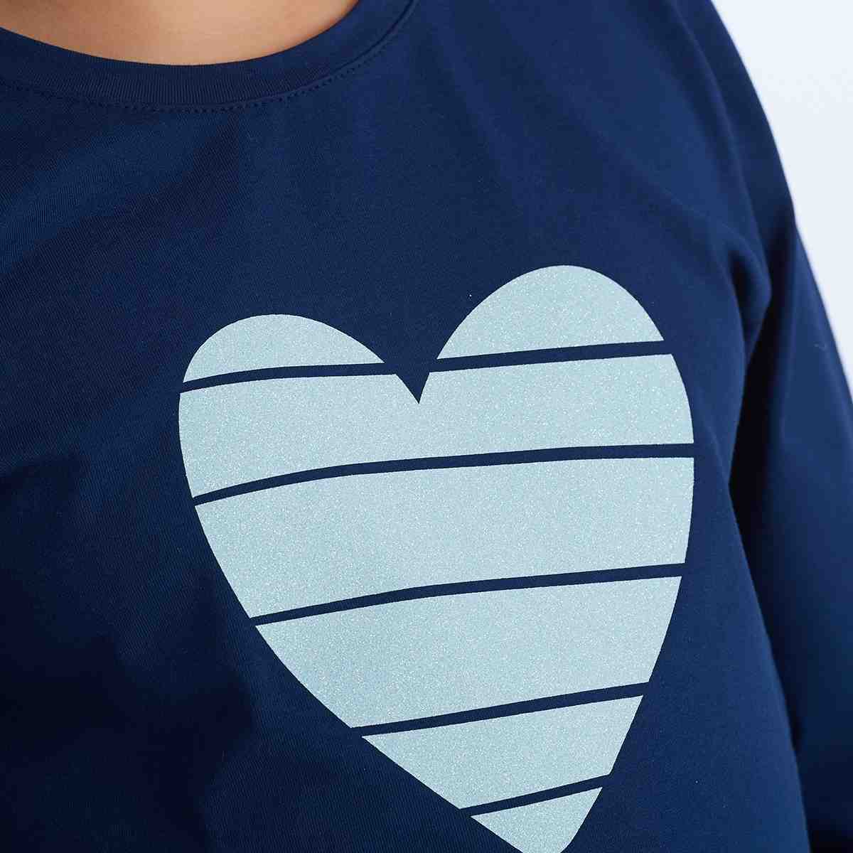 proud little cloud longsleeve GLITZERHERZ detail