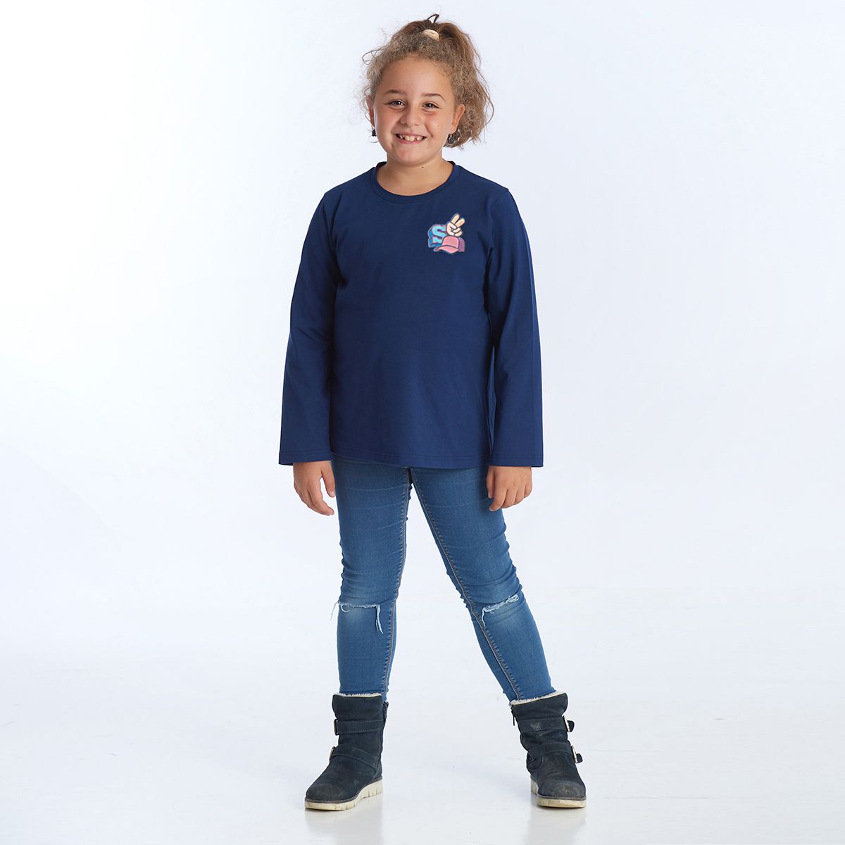 proud little cloud longsleeve Skatergirl fuer mollige maedchen vorne