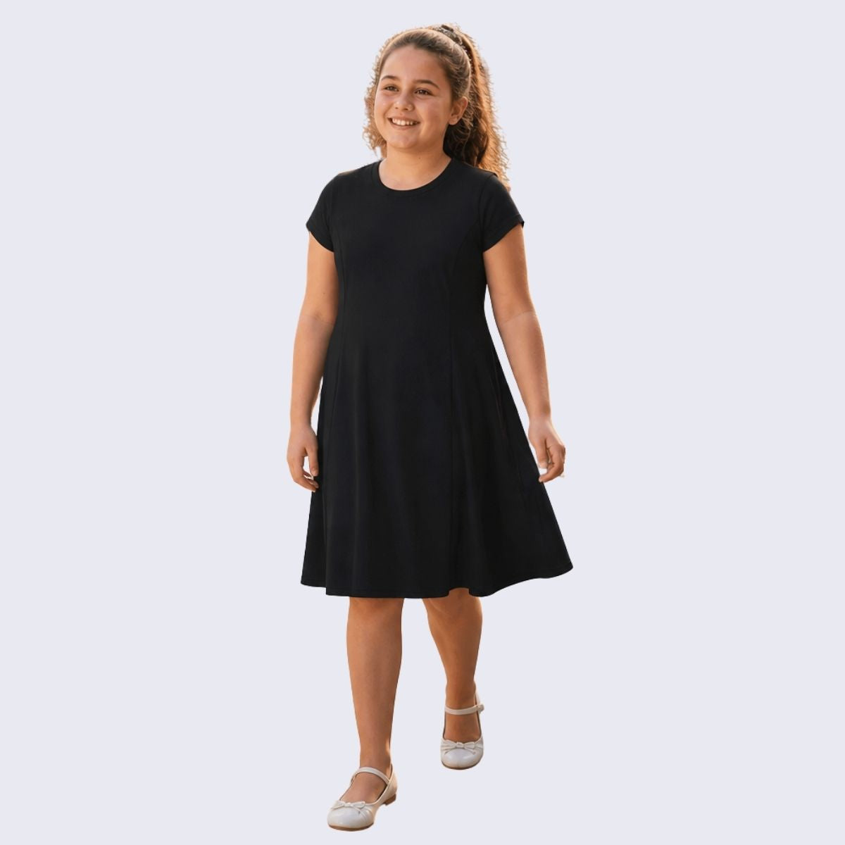 Sommerkleid Wiener Naht uni