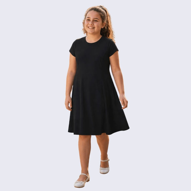 Sommerkleid Wiener Naht uni