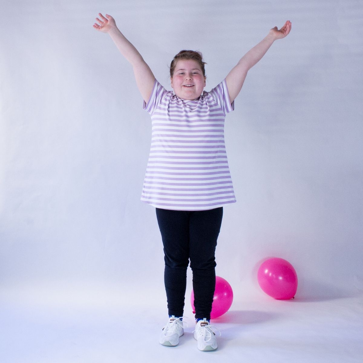 proud little cloud t-shirt lila fuer kraeftige maedchen vorne