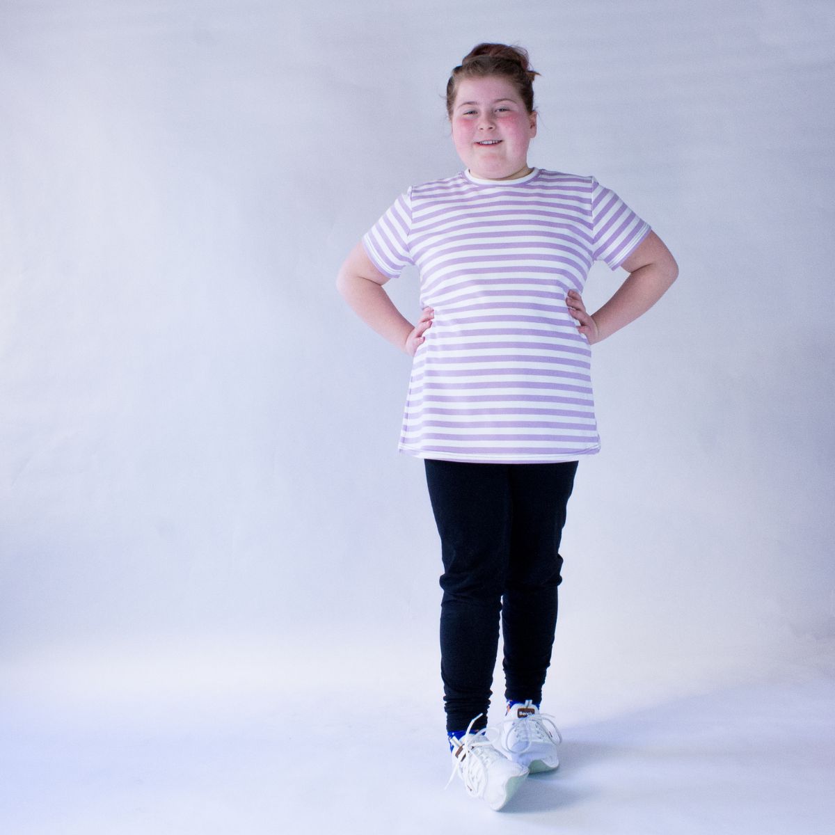 proud little cloud t-shirt lila fuer kraeftige maedchen vorne