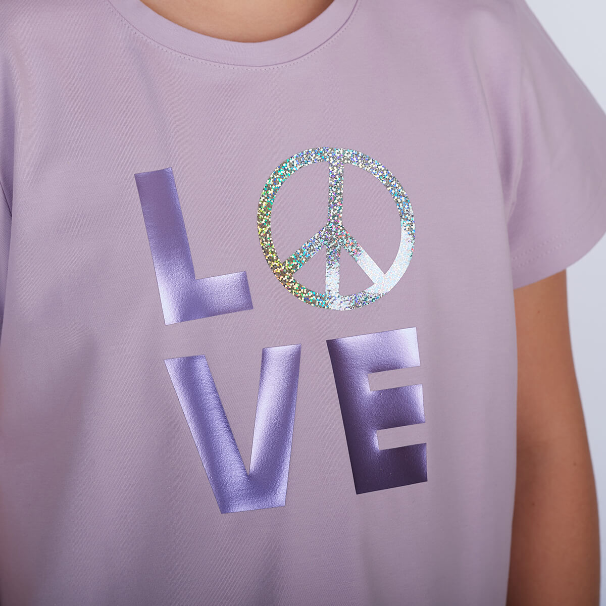 proud little cloud t-shirt love&peace fuer mollige maedchen detail