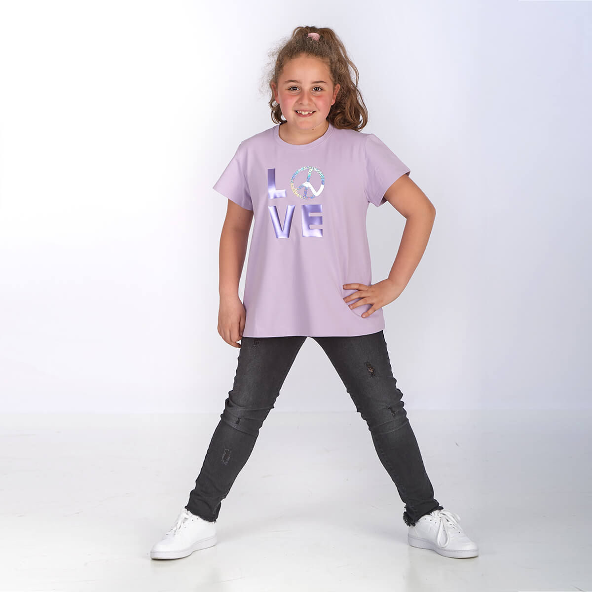 proud little cloud t-shirt love&peace fuer mollige maedchen vorne