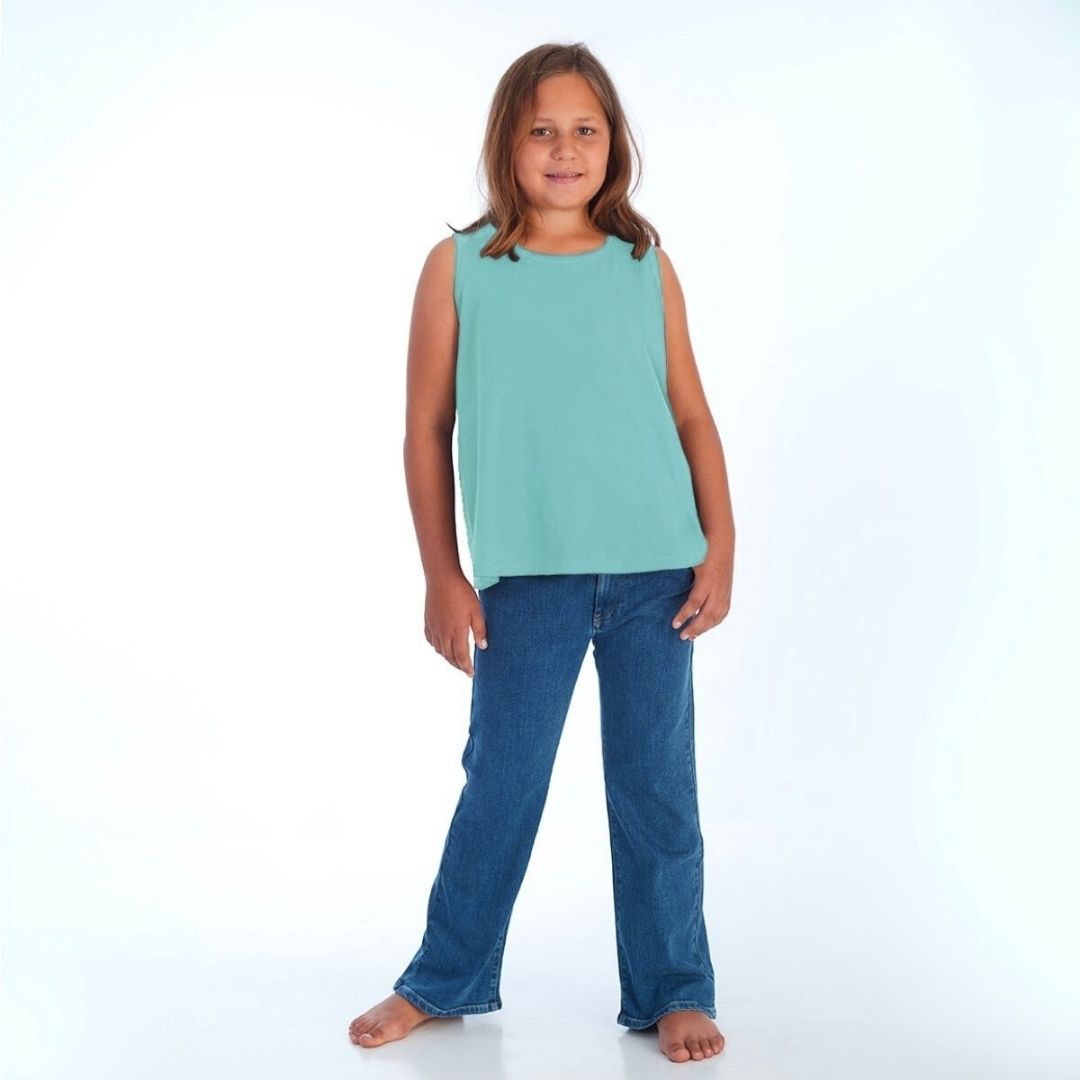 proud little cloud top türkis fuer mollige maedchen vorne