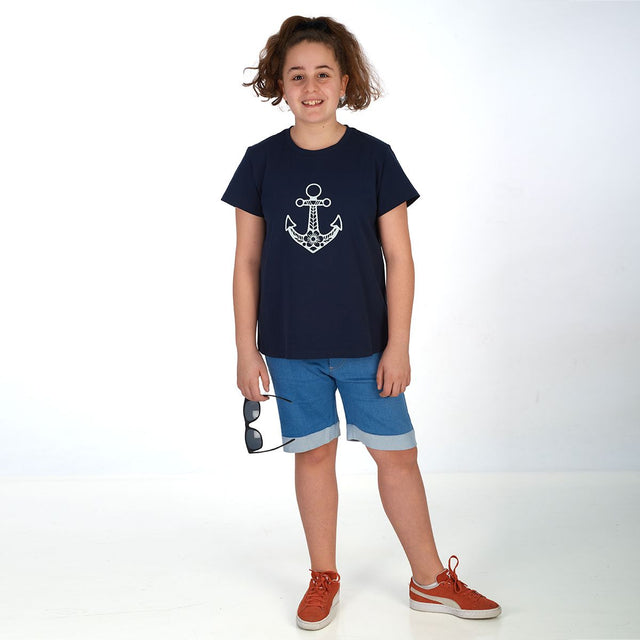 proud little cloud tshirt ankerplatz fuer mollige maedchen vorne