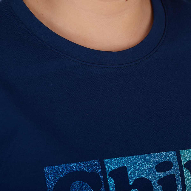 proud little cloud tshirt chilldeinebase blau fuer mollige maedchen detail2
