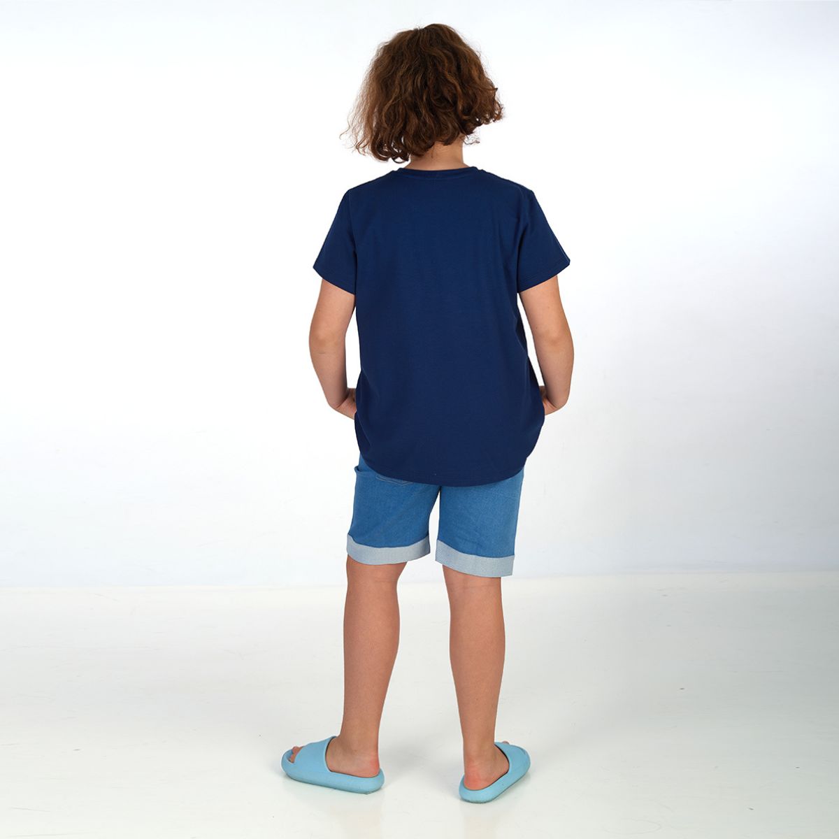 proud little cloud tshirt chilldeinebase blau fuer mollige maedchen hinten