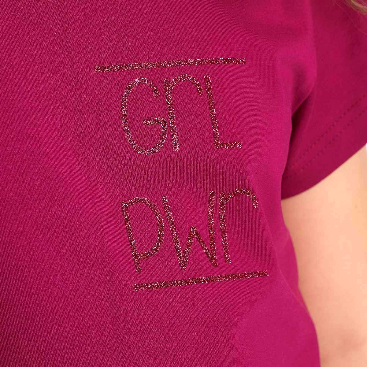 proud little cloud tshirt girlpower detail fuer mollige maedchen kleidergroesse 116 bis 158
