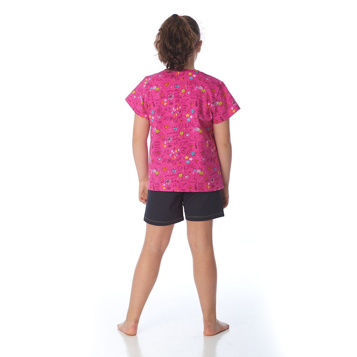 proud little cloud tshirt kreativchaos fuchsia fuer mollige maedchen hinten