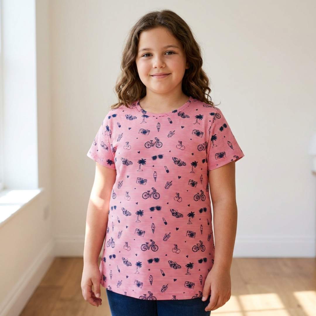 Kleidung für Mädchen mit Bauch