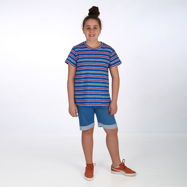 proud little cloud tshirt streifenzauber fuer mollige maedchen vorne