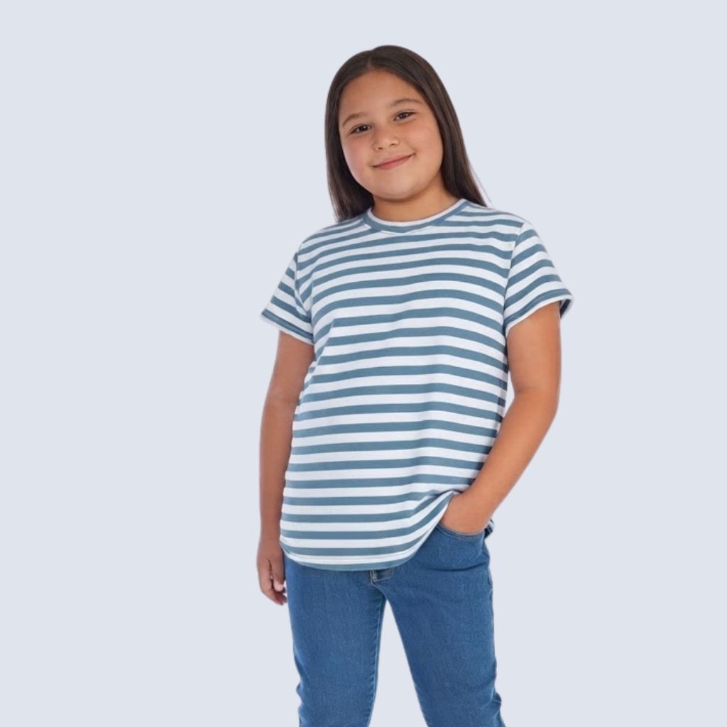 Streifen-T-Shirt French Terry