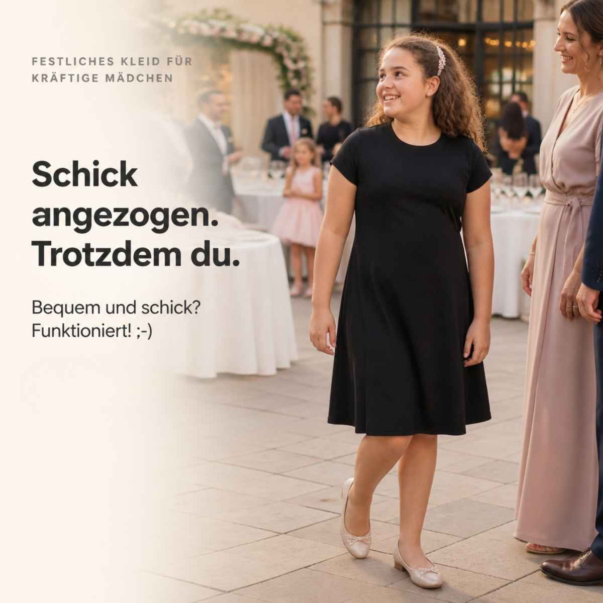 Sommerkleid Wiener Naht uni