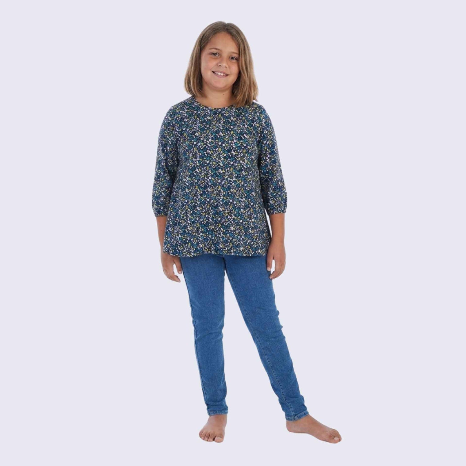 Bluse mit 3/4-Arm