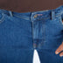 proud little cloud jeans fuer maedchen mit bauch wideleg blau bund