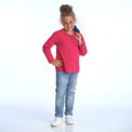 proud little cloud longsleeve fuchsia vorne