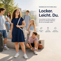 Sommerkleid Wiener Naht uni