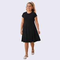 Sommerkleid Wiener Naht uni