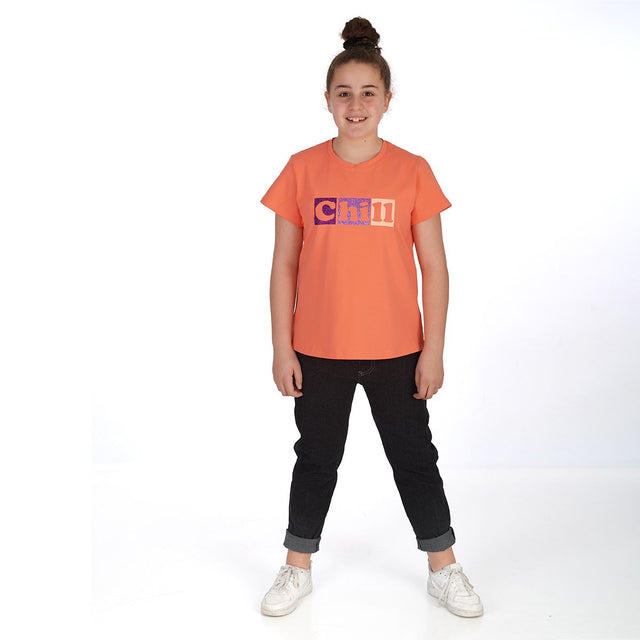 proud little cloud tshirt chilldeinebase koralle fuer mollige maedchen vorne