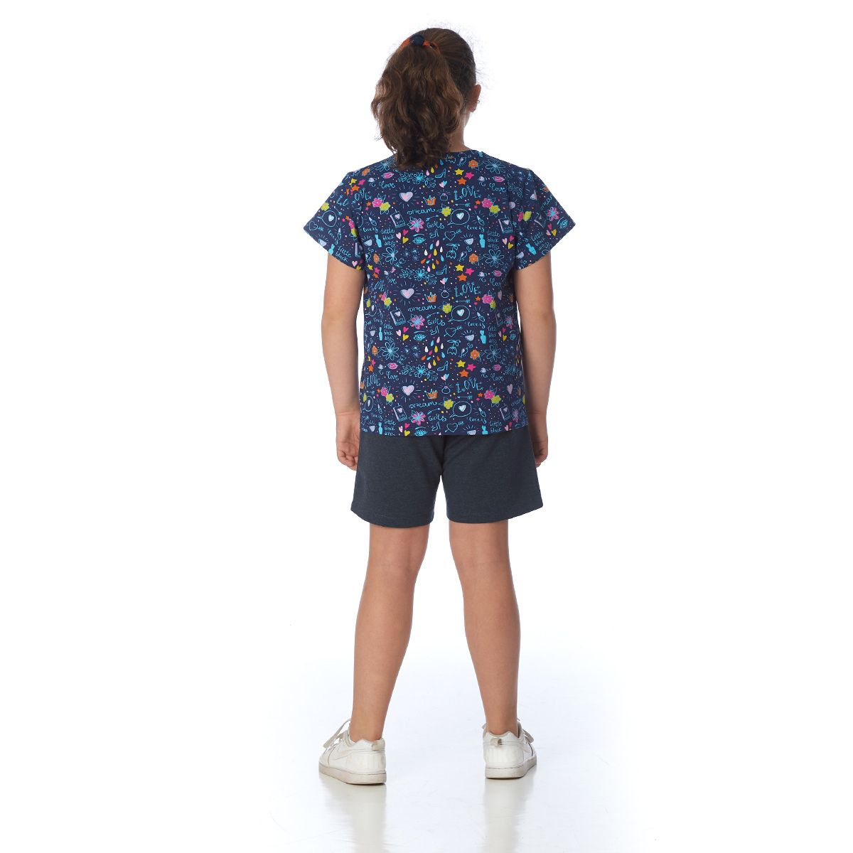 proud little cloud tshirt kreativchaos dunkelblau fuer mollige maedchen hinten