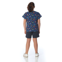 proud little cloud tshirt kreativchaos dunkelblau fuer mollige maedchen hinten