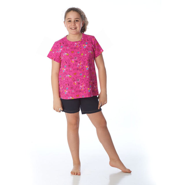 proud little cloud tshirt kreativchaos fuchsia fuer mollige maedchen vorne