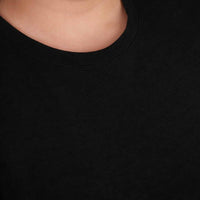 shirt uni schwarz fuer mollige maedchen