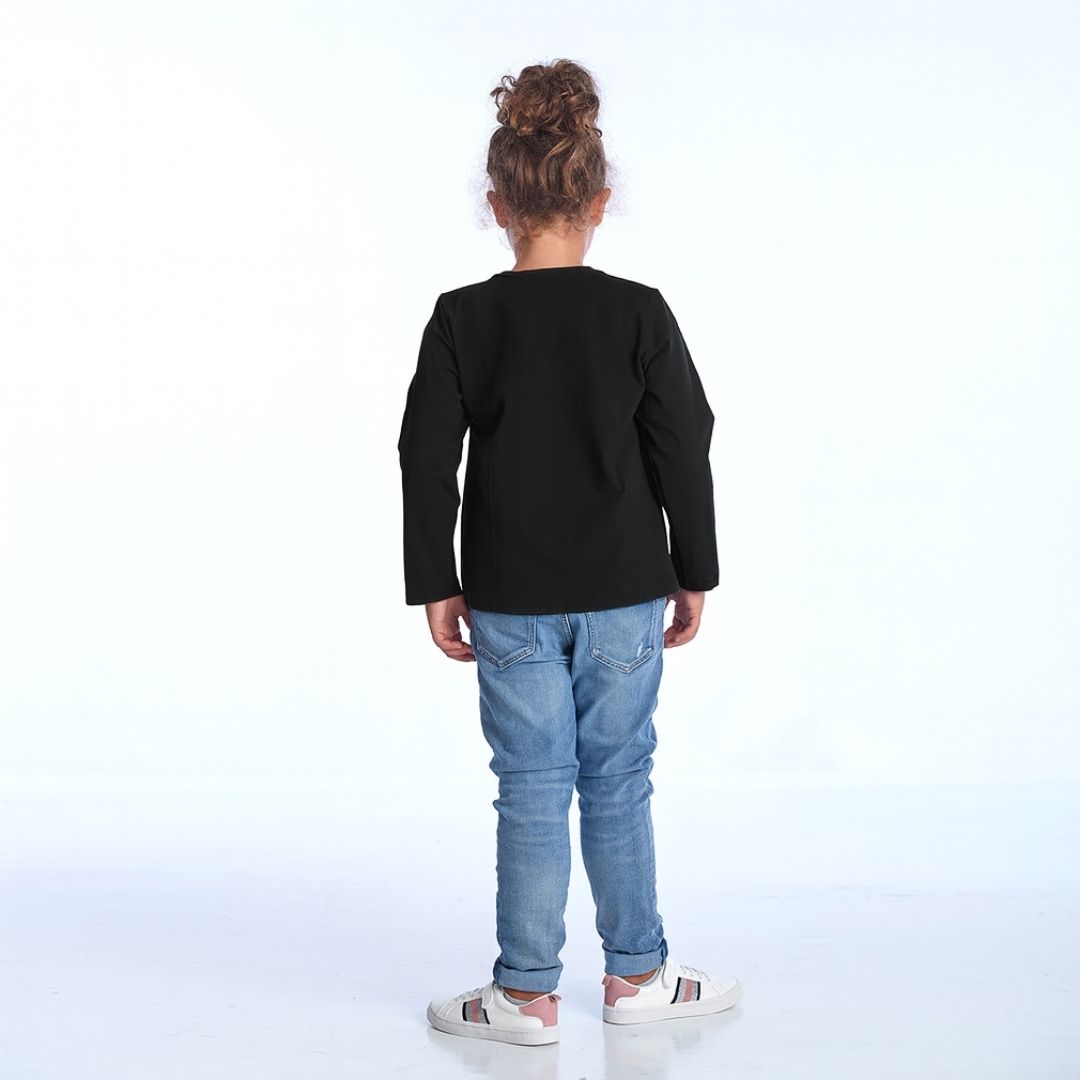 langarmshirt uni schwarz fuer mollige maedchen