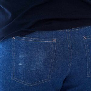 proud little cloud jeans fuer maedchen mit bauch destroyed detail hinten