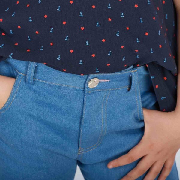 proud little cloud jeans shorts hellblau fuer kraeftige maedchen detail2