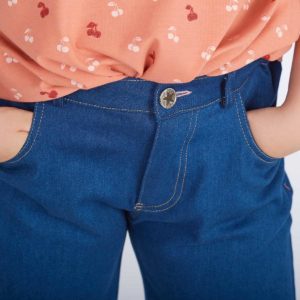 proud little cloud jeans shorts mittelblau fuer kraeftige maedchen detail